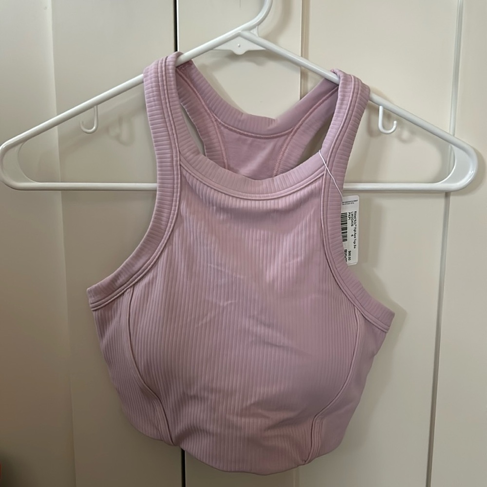Lululemon Ribbed High-Neck Yoga Bra
